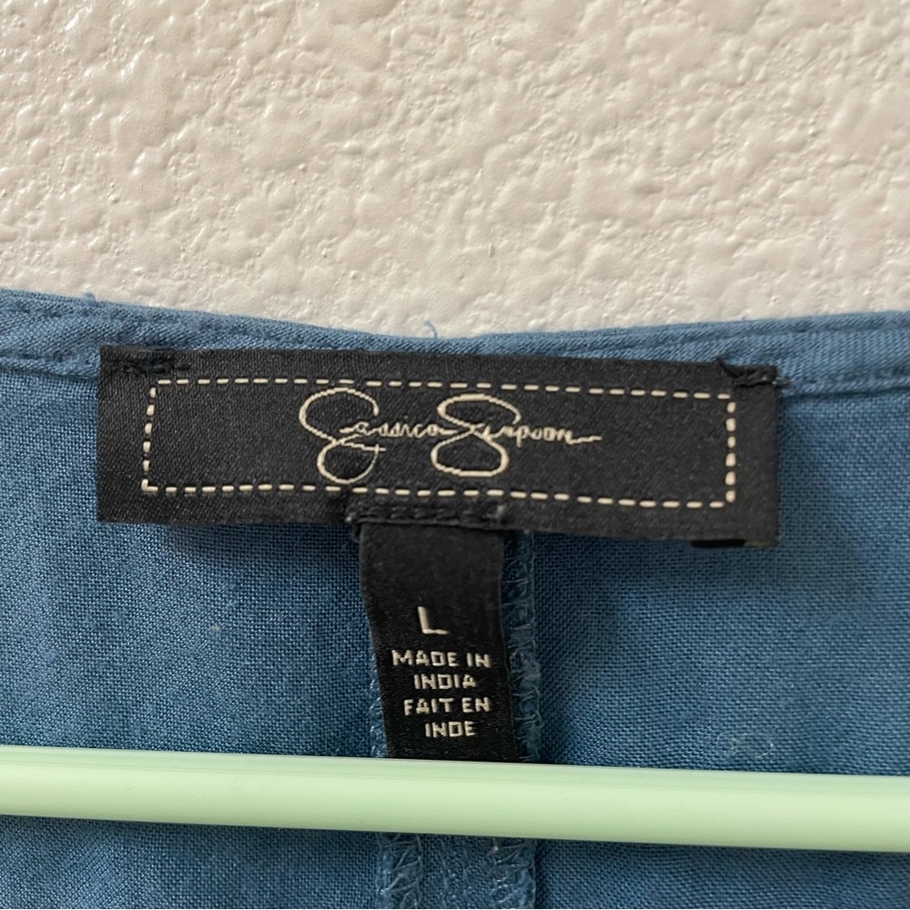 Jessica Simpson blouse blue large - Picture 2 of 3